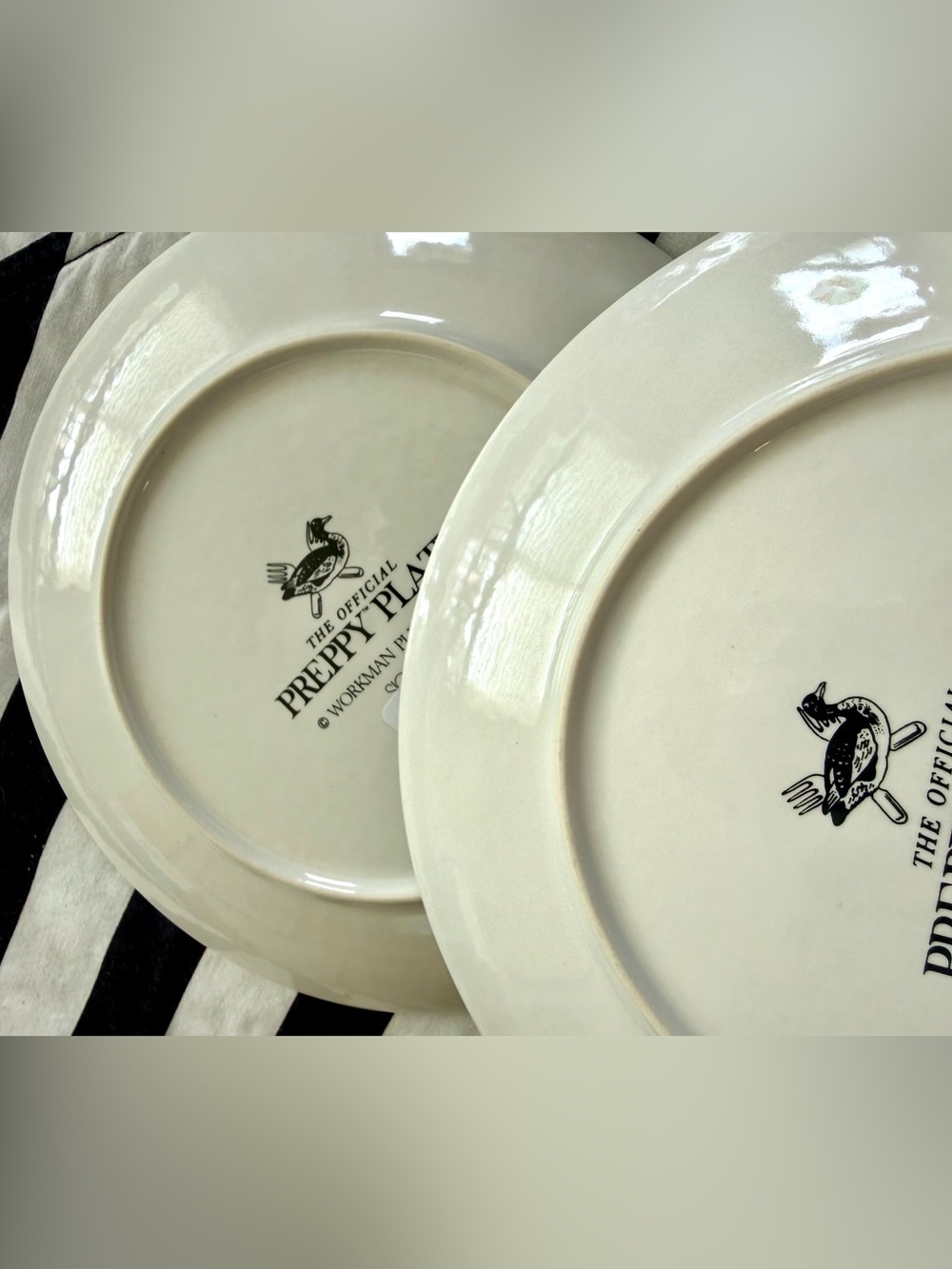 The Official Preppy Pig Plates Set x 3 C.B.C. Couldn’t Be Cuter Salad Plate dish - Picture 5 of 5